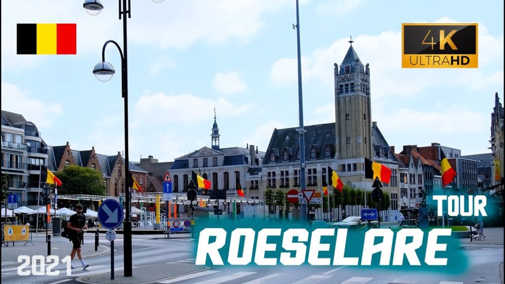 ROSELARE | BELGIUM Walking Tour 4k60fps  2021 مدينة رويسيلاري I بلجيكا