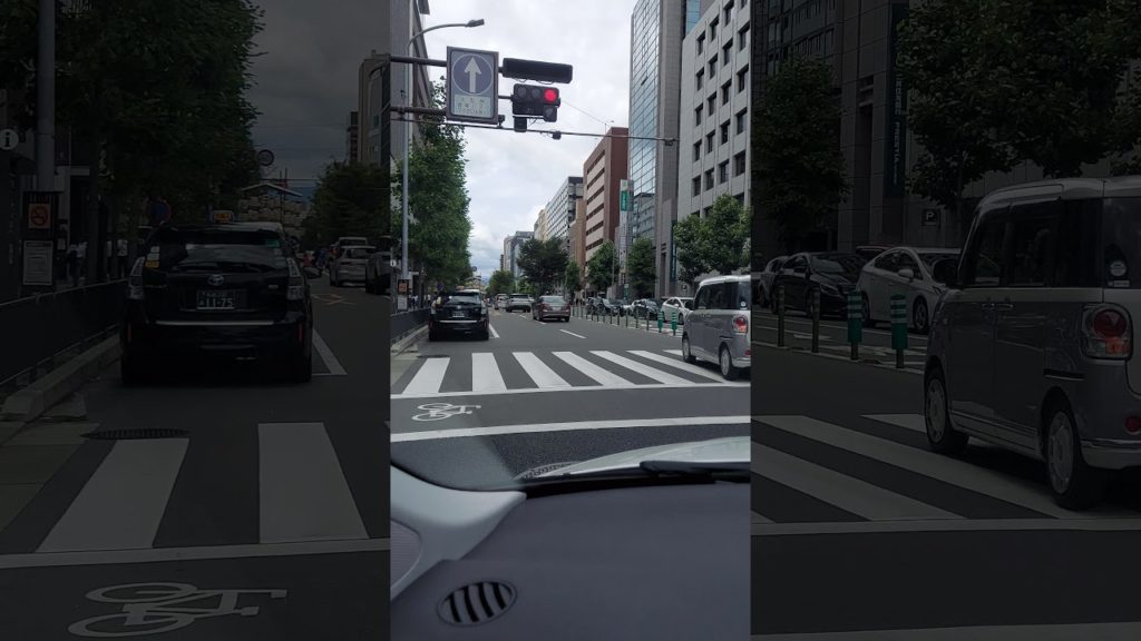 [KYOTO Japan Vlog-7/17/2021] Shijo Karasuma today from car window #short