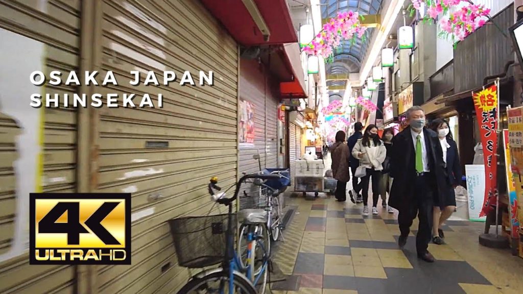 Virtual Tour Japan in 4K - Shinsekai Osaka