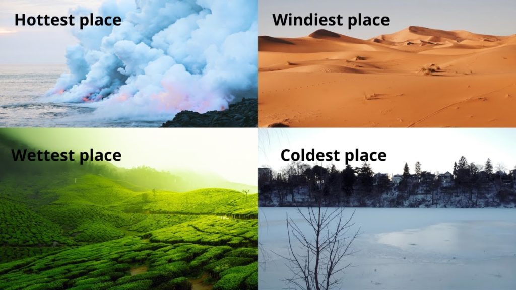 Top 10 most extreme places on  the earth