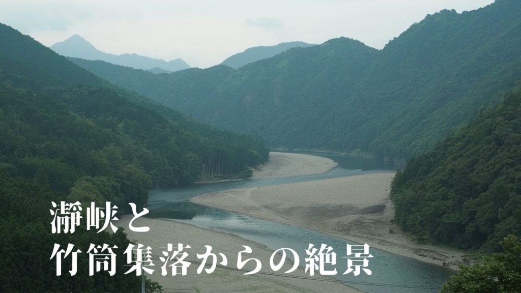 誰もいない絶景の瀞峡と竹筒集落【秘境・限界集落の風景】Totsukawa Village Dorokyo, Nara, Japanese Village