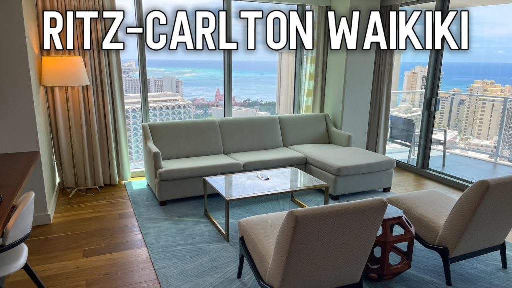 Tour of Grand Ocean View 3-Bedroom Suite at Ritz Carlton Waikiki Beach