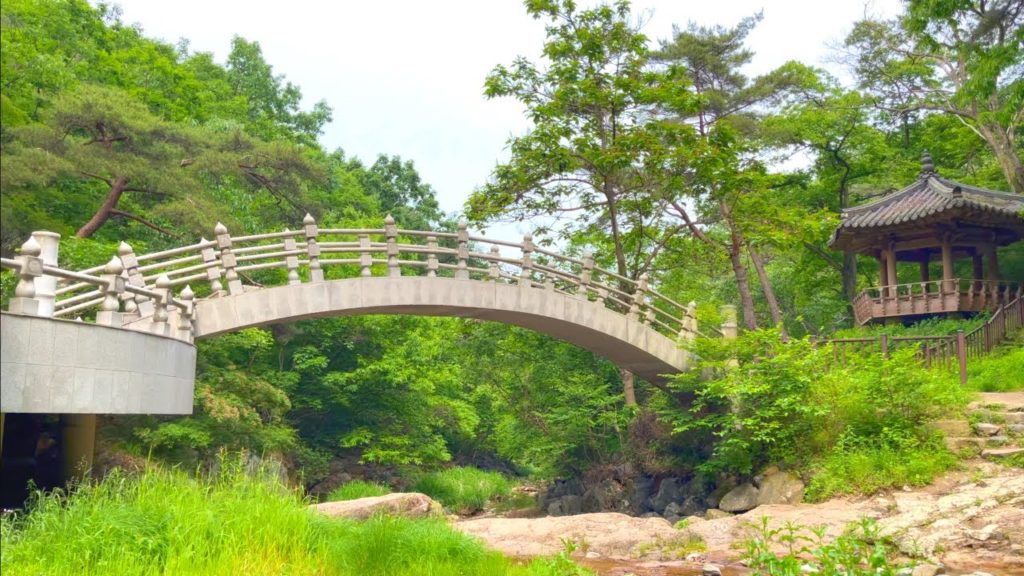 [4k] Okgye Falls 영동 멋진 절벽의 시원한 옥계폭포 slow walking Korea