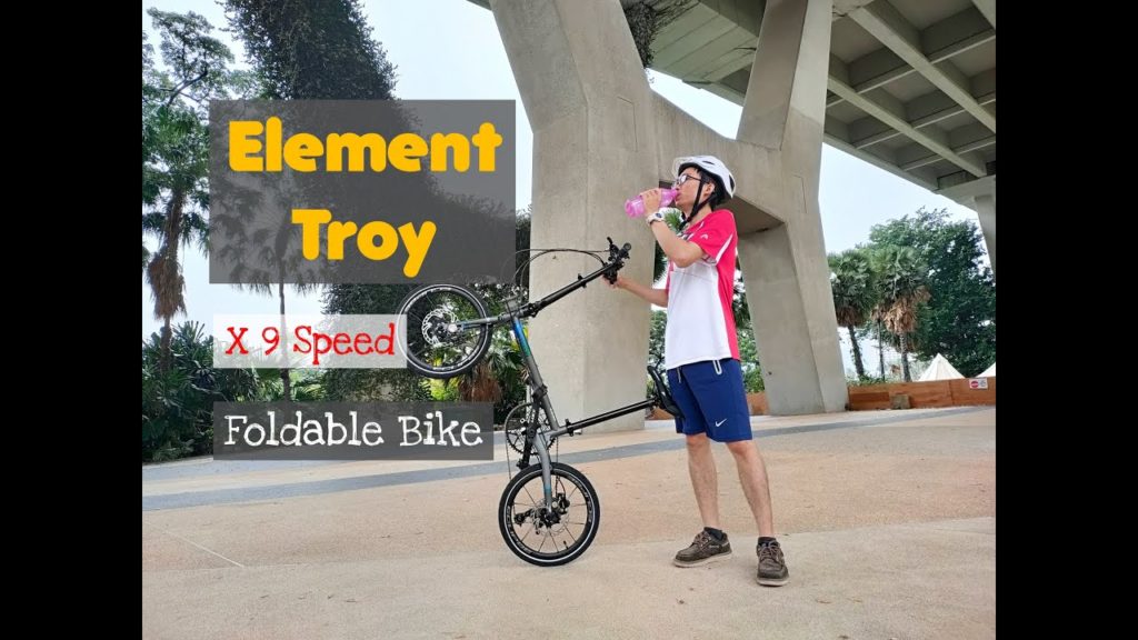 Element Troy X 9 Speeds 16" Foldable Bike | Quick Review And Unboxing