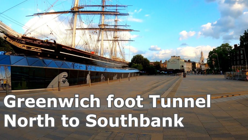 [ 4K Cycling LONDON ] Greenwich foot Tunnel North to Southbank