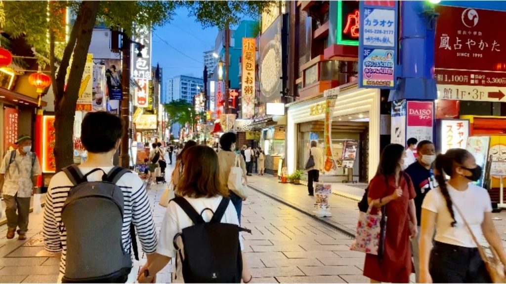 【4K】Japan Evening Walk - Yokohama Chinatown (July,2021)