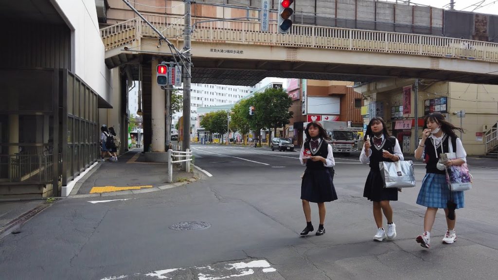 【4K】2021 日本 北海道 札幌市 厚別区 ひばりが丘駅 → 新さっぽろ駅 散策【Binaural Audio】