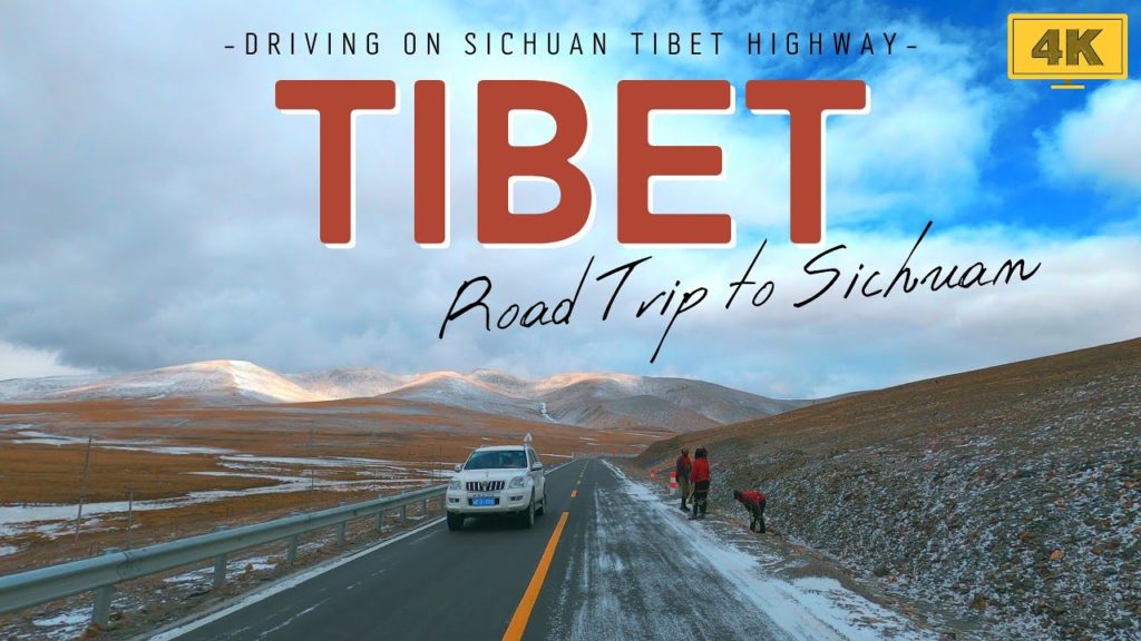 TIBET 4K Driving Tour on Sichuan Tibet Highway G317 - Nagqu to Baqên