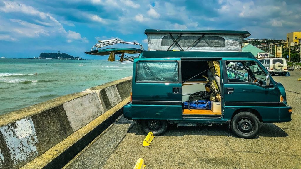 Van Life Japan | Chasing Summer Typhoon Swell with Shonan Surfers