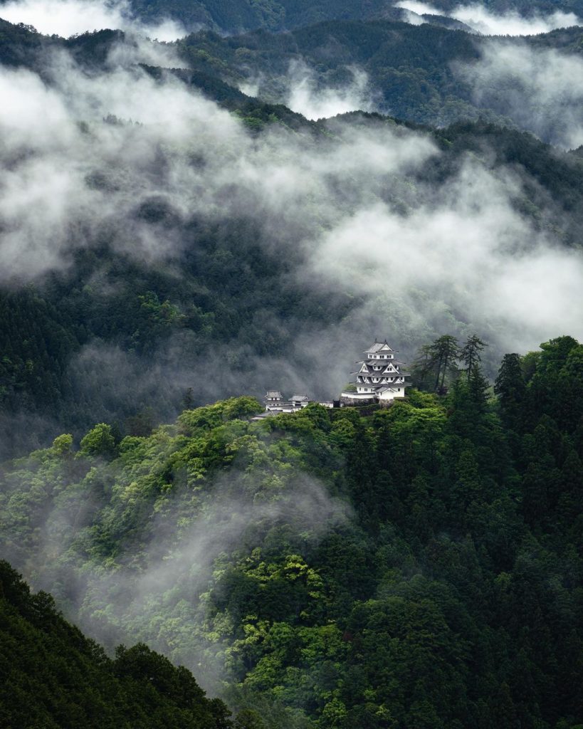 The 'Castle in the Sky', Gujo Hachiman Castle commands a prime piece of hillside...