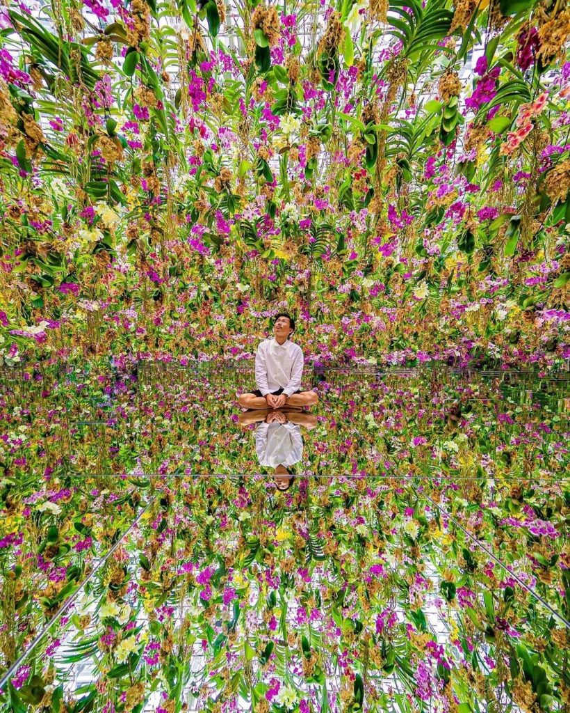 The newest attraction from art collective @teamlab is their floating flower gard...