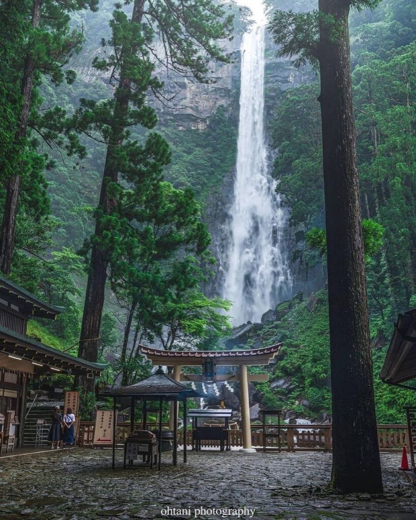 Nachi Waterfall is the tallest waterfall in Japan with a 436 foot drop. It enshr...