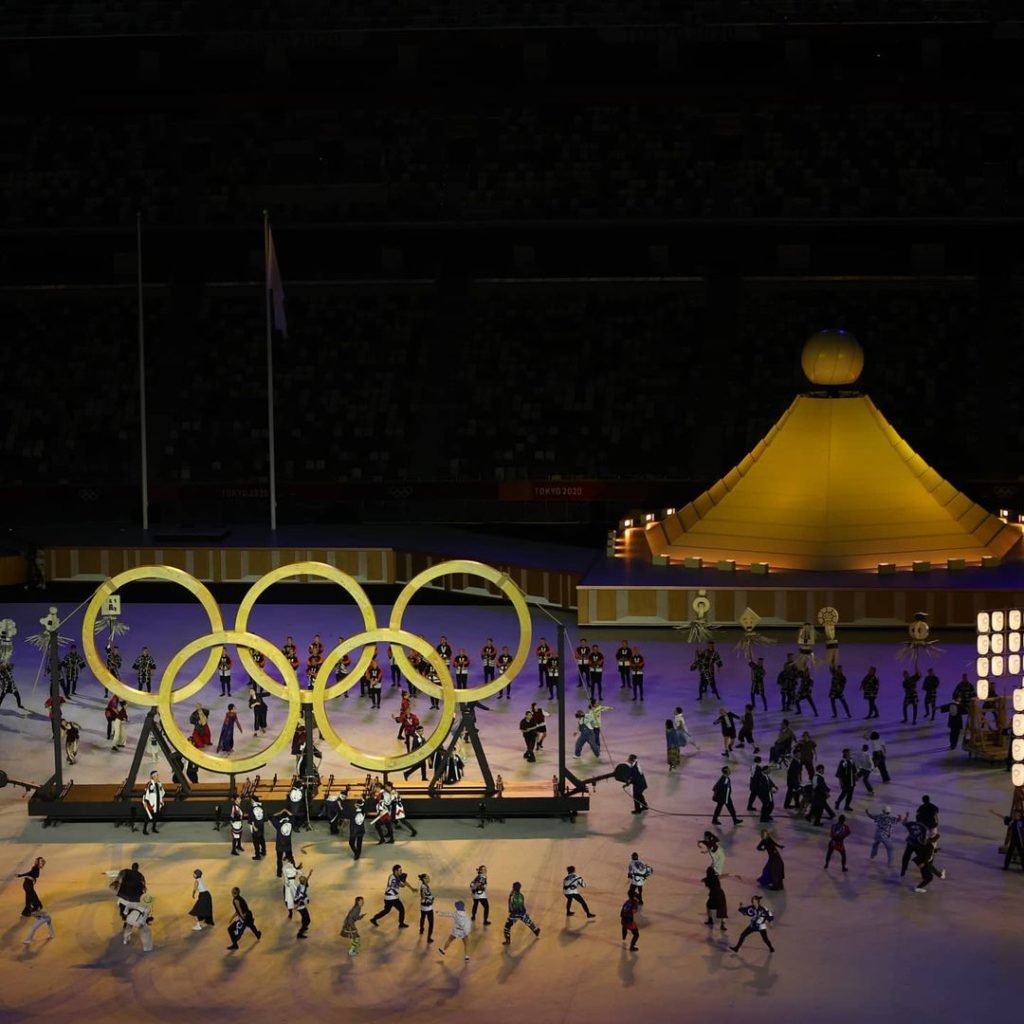 The legacy of Tokyo 1964 lives on at #Tokyo2020 

These Olympic Rings were craft...