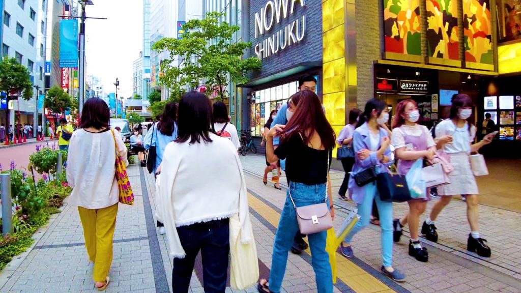[Shinjuku Walk in Tokyo] Exciting City ♪ (4K ASMR 1 hour 06 minutes)
