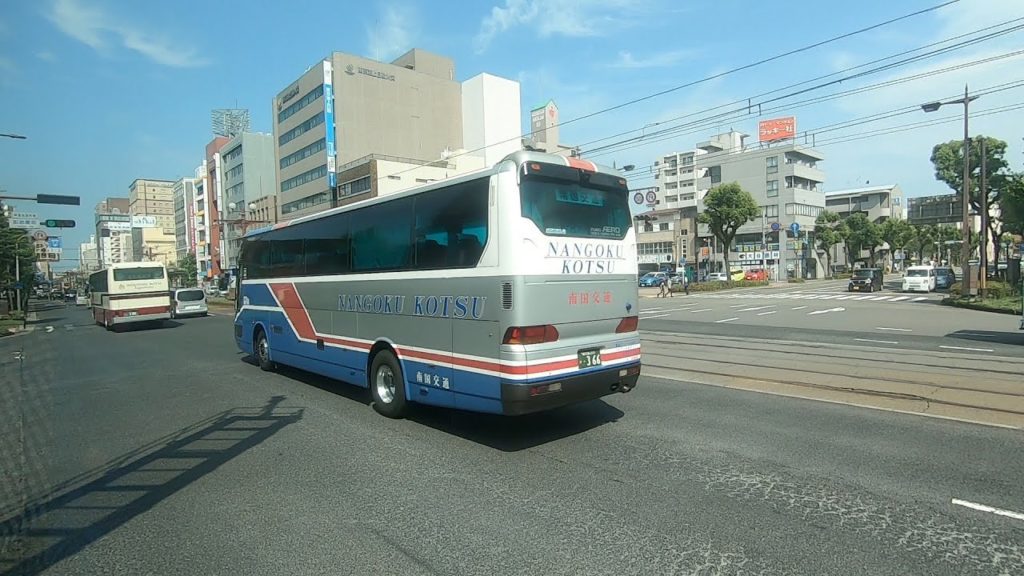 [HD] Full limousine driving from downtown Kagoshima to the airport
