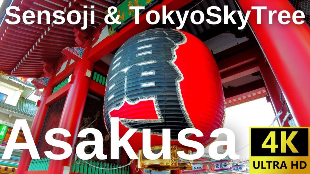 Asakusa & TokyoSkytree in summer evening - Walking in Tokyo - Japan【4k Ultra HD 60fps】