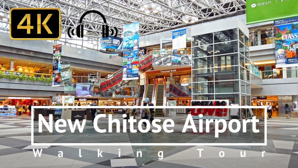 New Chitose Airport is a Huge Shopping Mall - Hokkaido Japan [4K/Binaural]