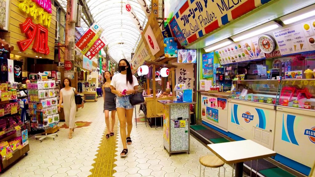 [Miebashi Walk in Okinawa] Enjoy summer time ♪ (4K ASMR non-stop 1 hour 04 minutes)