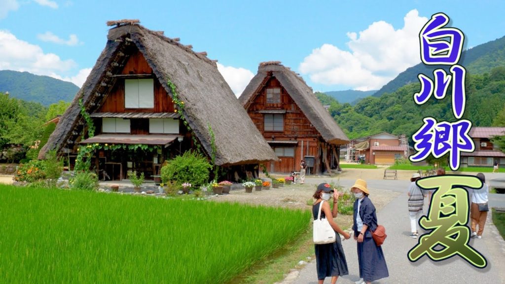 Shirakawa-go in the middle of summer 2021.World Heritage Site.  真夏の白川郷  #4K  #白川郷