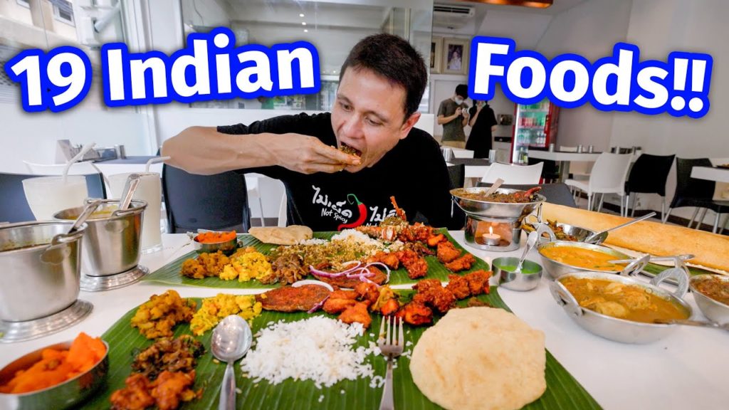 $100 South Indian Food - GIANT 19 ITEMS THALI | Chettinad (Tamil Nadu) Crab Curry!
