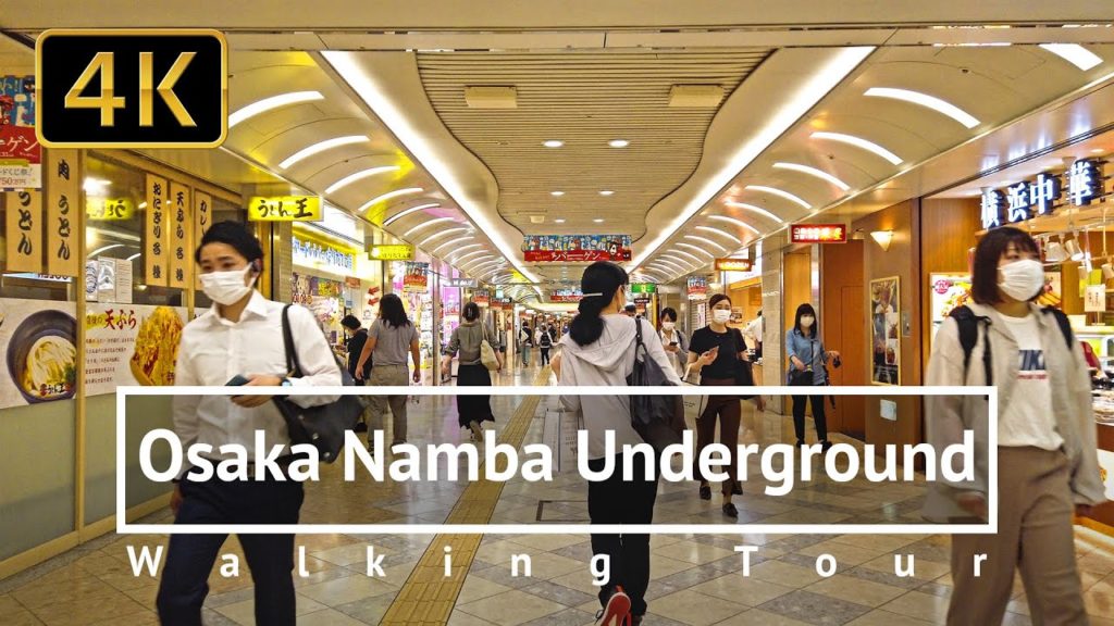Osaka Namba Underground Walking Tour - Osaka Japan [4K]