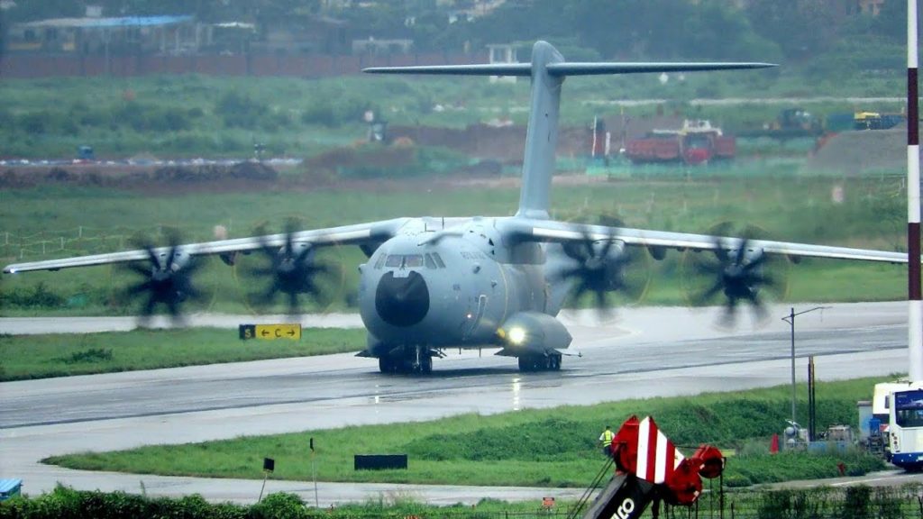 The magnificent Airbus A400M landing at Shahjalal