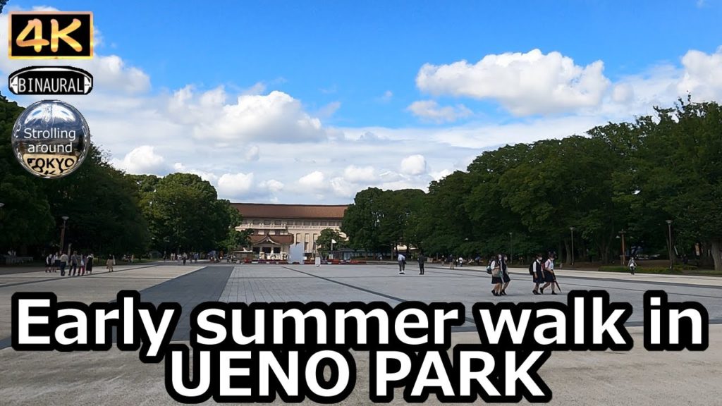 Early summer walk in UENO PARK - 4K Tokyo Japan