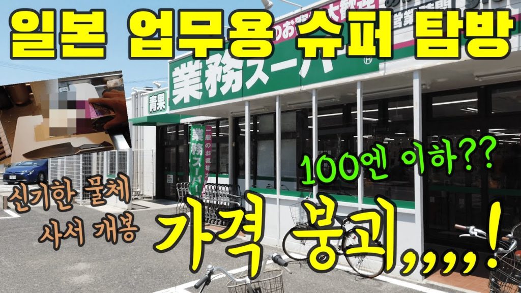 일본 업무용 슈퍼에서 물가 조사했다/ 가격 붕괴/ 신기한 물체를 사서 집에서 개봉!