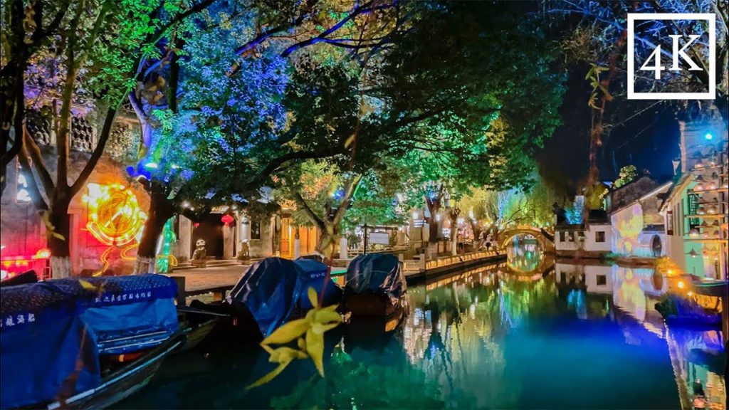 「4K」Walking in China`s No.1 Water Town - Zhouzhuang｜水乡周庄