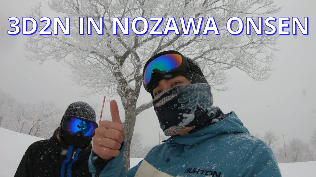 Snowboarding in Nozawa Onsen, Nagano