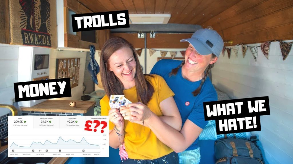 HOW MUCH DO YOUTUBERS MAKE? What WE EARN on YOUTUBE with 20k subs!! VANLIFE travel channel worth it?