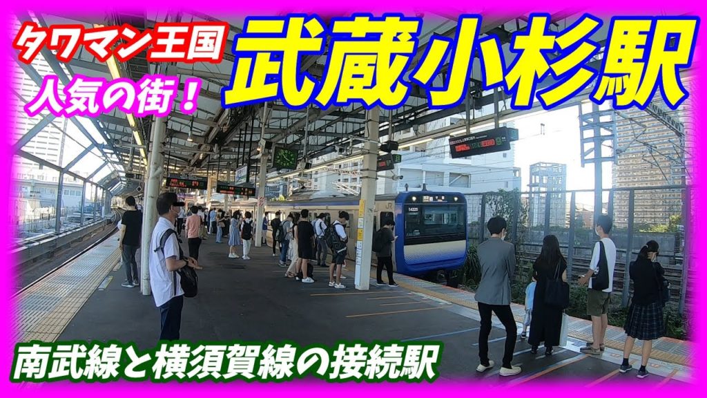 【休日の様子！】武蔵小杉駅構内を散策！南武線、横須賀線(Japan Walking around Musashi-Kosugi Station)