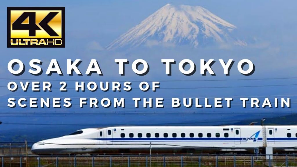 OSAKA to TOKYO - Bullet Train (Shinkansen) View from the cabin (Over 2 Hours!) - 大阪から東京まで