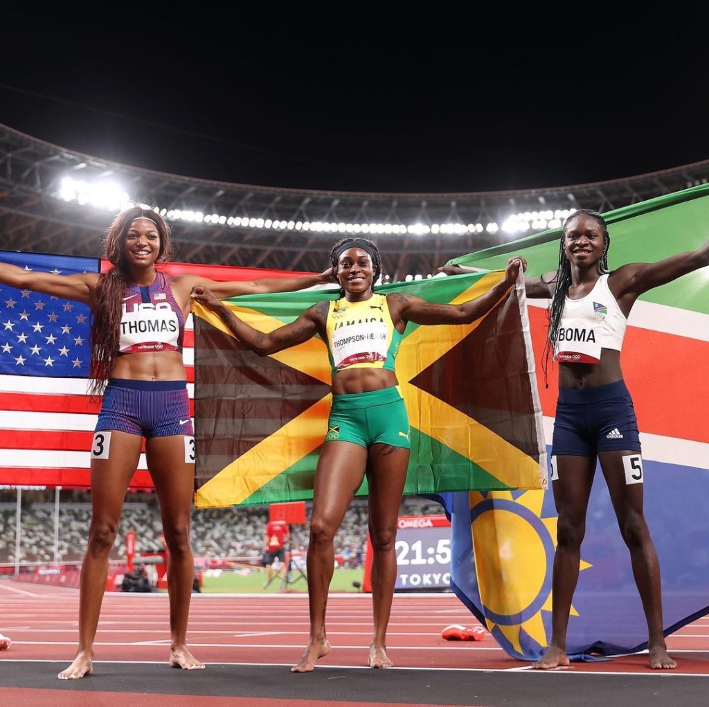 Introducing #Tokyo2020 Women's 200m medallists! 

Elaine Thompson-Herah 
Christi...