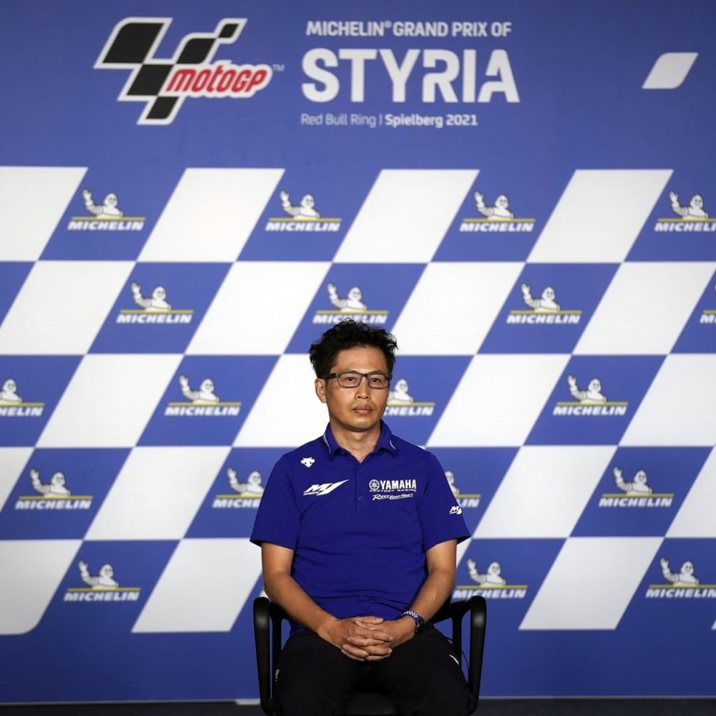 Yamaha MotoGP Project Leader Takahiro Sumi joined today's Tech Talk Press Confer...