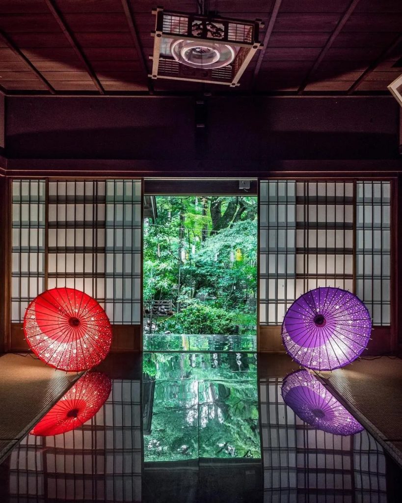 Loving the reflections at Shiga's Choju-ji Temple! The temple has a history of o...
