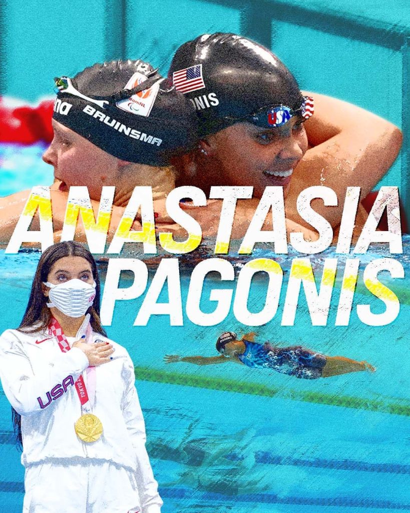 Our athlete of the day is Anastasia Pagonis!  @anastasia_k_p breaks swimming wo...