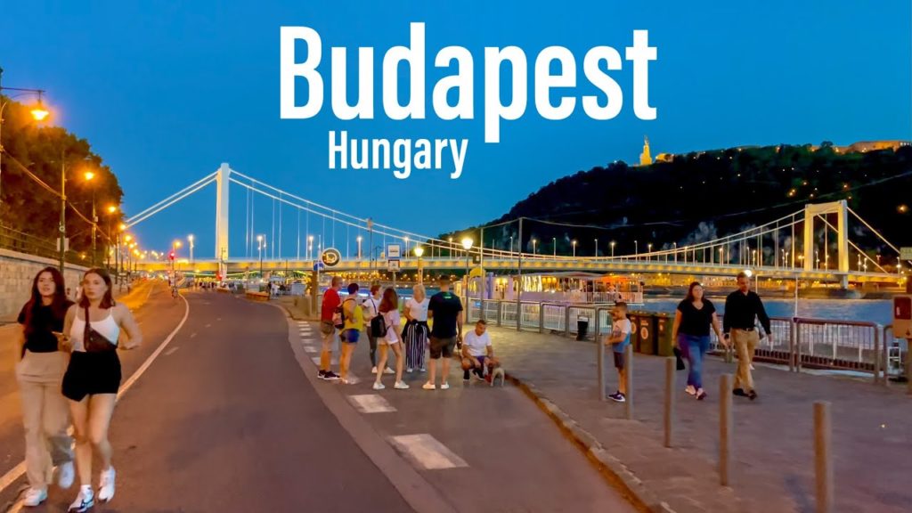 Budapest, Hungary - Night Walk- August 2021 - 4K-HDR Walking Tour (▶66min)