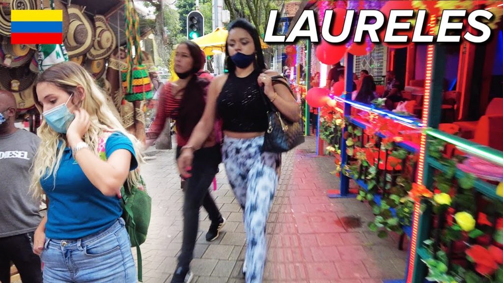 Medellin Colombia Laureles Calle 70 Walking Tour 4k 🇨🇴 Nightlife Alternative to Lleras Park