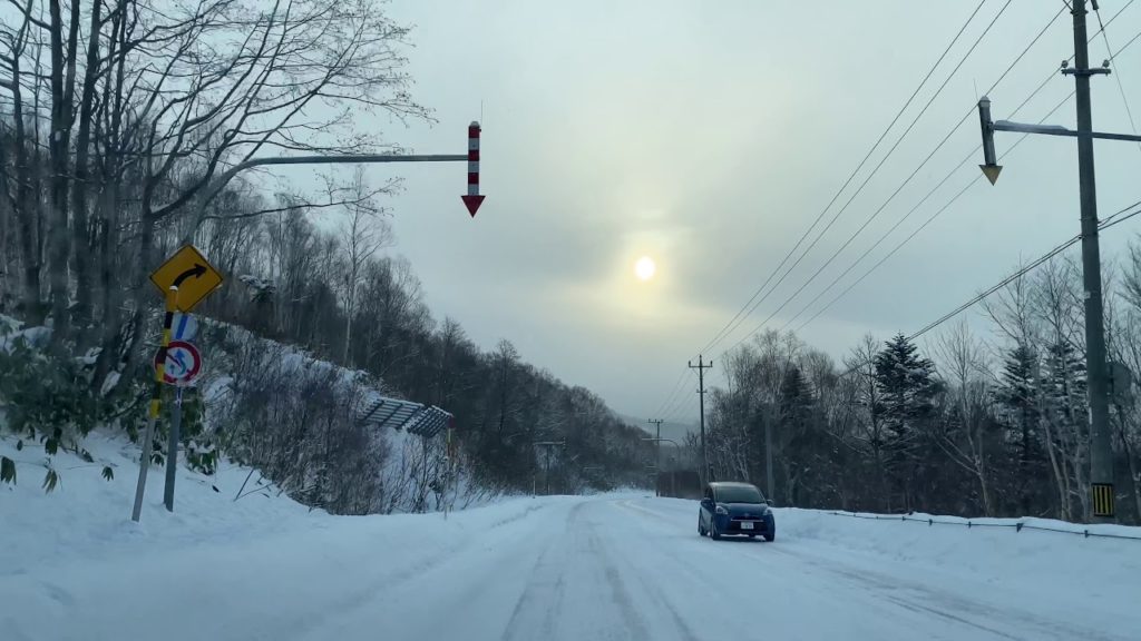 Hokkaido Winter Drive, Scenic Kiroro, in 4K