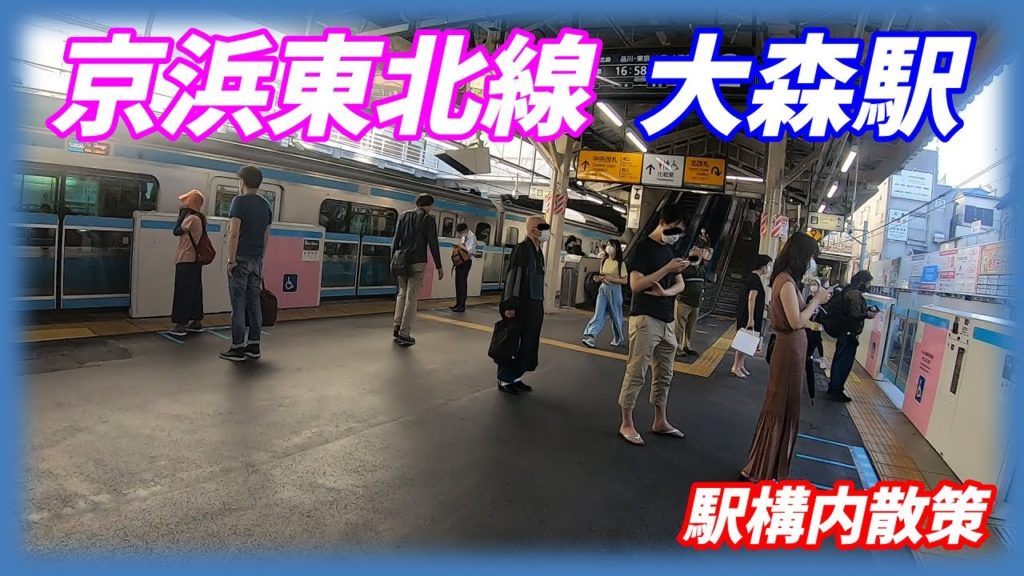 JR京浜東北線、大森駅構内を散策！(Japan Walking around Ōmori Station)