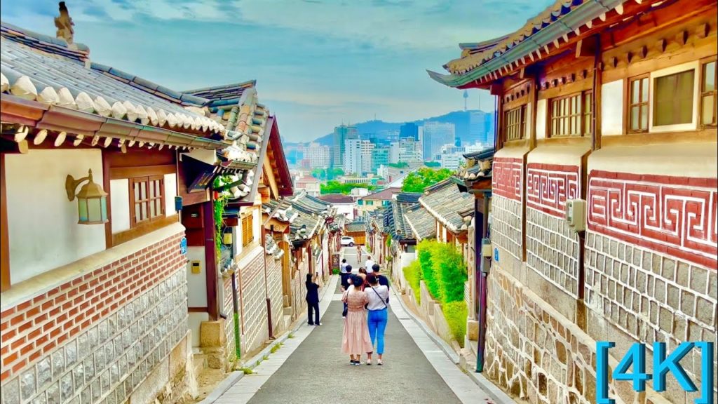 [4K SEOUL] Walk Seoul Korea | Afternoon at Bukchon Hanok Village(Binaural City 3D Sounds)Ambience