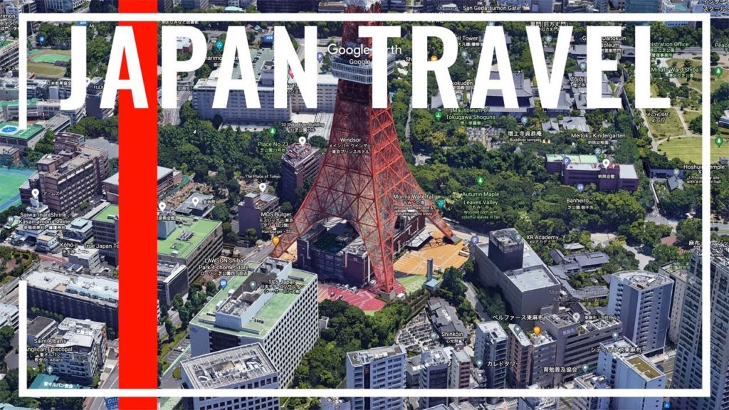 【 4K 】Sightseeing Spots in ChūōKu02 & MinatoKu01, Tokyo【 Japan Travel 04 - Google Earth 】
