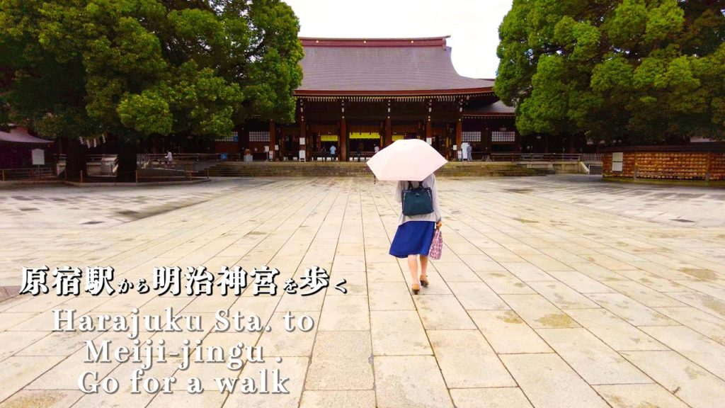 【4k】Harajuku Sta. to Meiji-jingu. Go for a walk Movie.#tokyo #travel #ASMR【原宿】