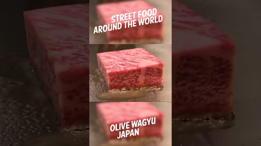 Olive Wagyu Street Food Around The World, Japan #shorts
