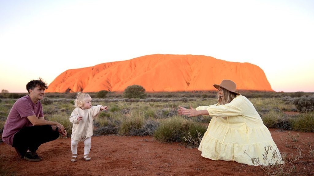 Baby Learns To Walk in the Australian Outback