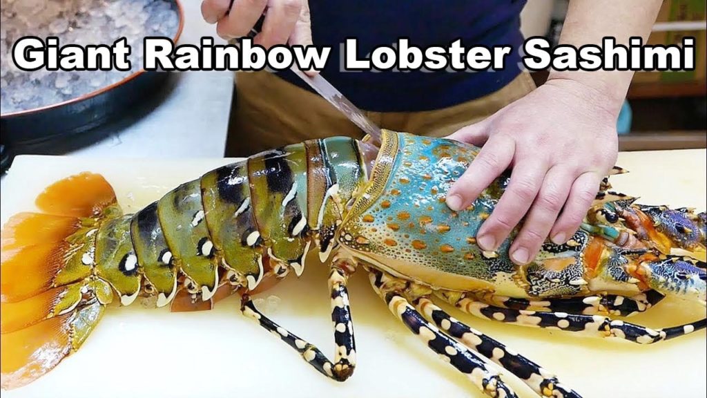 $200 Giant Rainbow Lobster Sashimi -Taiwan Seafood $200 Giant Rainbow Lobster Sashimi -Taiwan Seafood