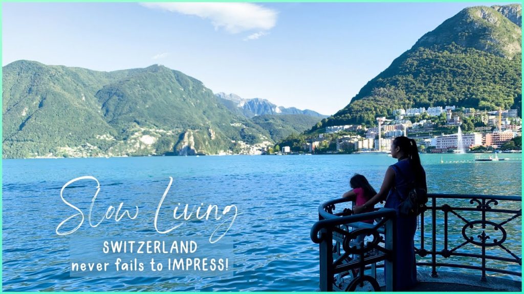 EP 3: A relaxing Sunday stroll and road trip to Lugano Lake, Switzerland | Slow Living Silent Vlog