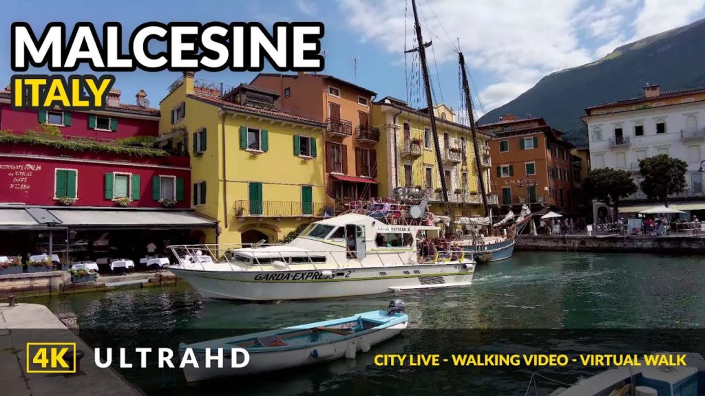 Walking in old town Malcesine, Lake Garda, Italy 2021 Walking in old town Malcesine, Lake Garda, Italy 2021
