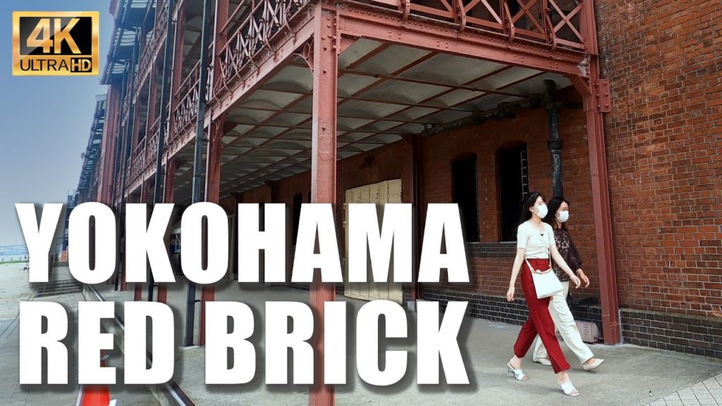 【4K】Take a stroll around the Yokohama Red Brick Warehouse, its hall, and the famous Ferris wheel